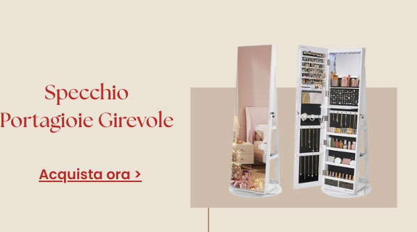 Specchio Portagioie Girevole