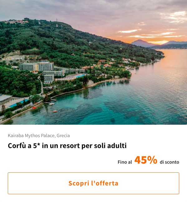 Corfù a 5* in un resort per soli adulti