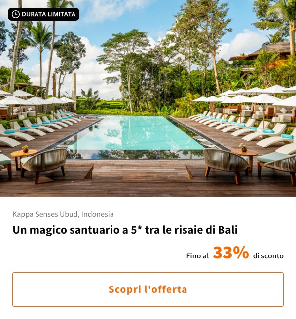 Un magico santuario a 5* tra le risaie di Bali