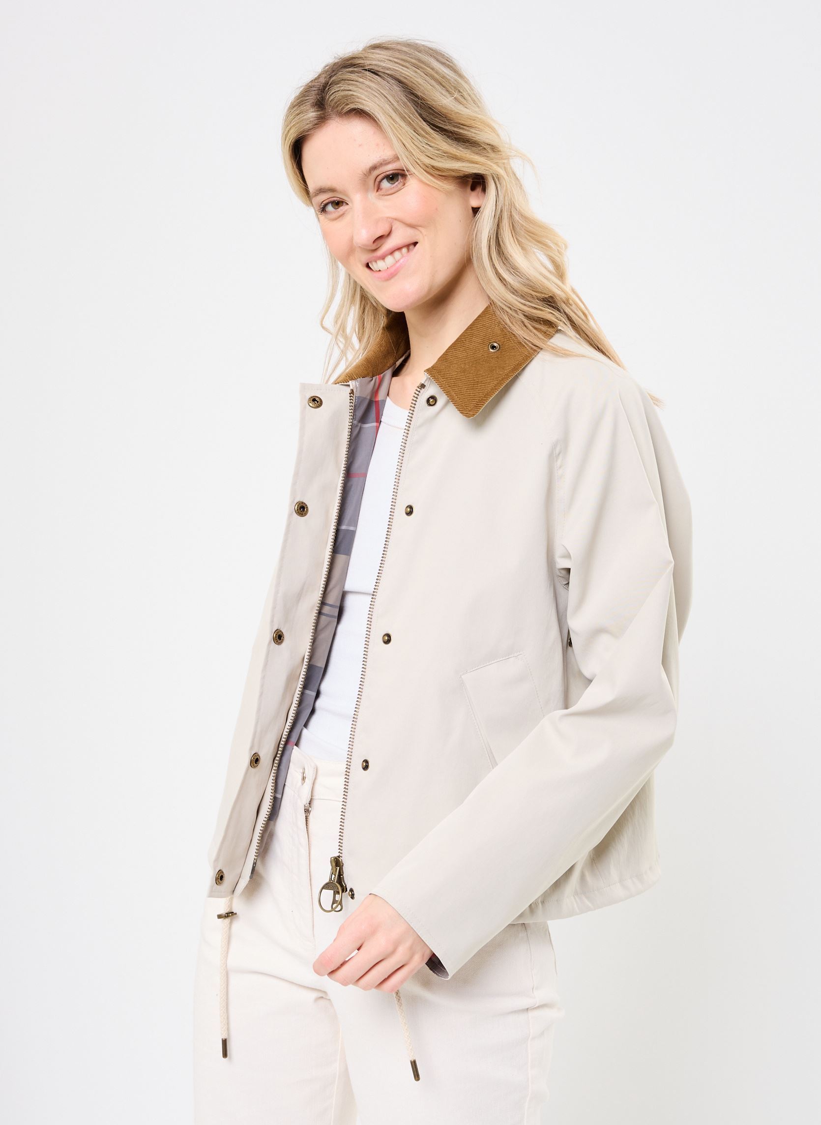 Barbour Parkas Giacca - SOFIE SHOWERPROOF JACKET donna beige
