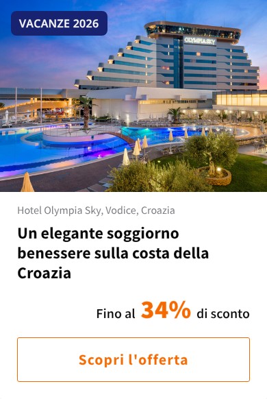 Un elegante soggiorno benessere sulla costa della Croazia
