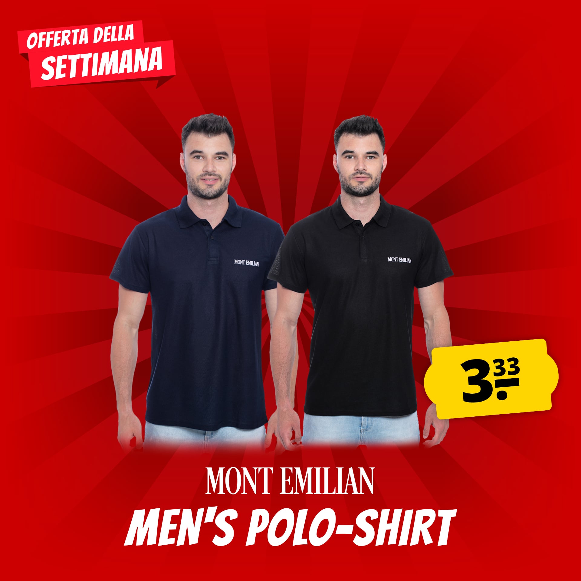 mont emilian caen uomo polo basic