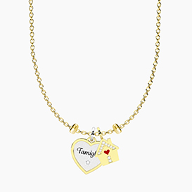 Collana ALBA con ciondolo FAMIGLIA e CASETTA Collana ALBA con ciondolo FAMIGLIA e CASETTA