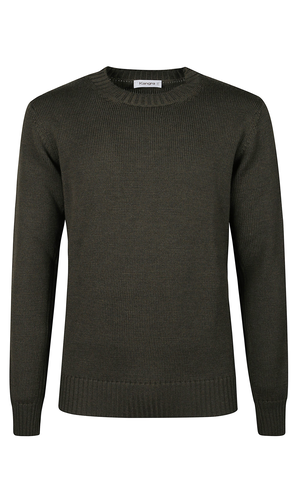 Round neck fine wool sweather