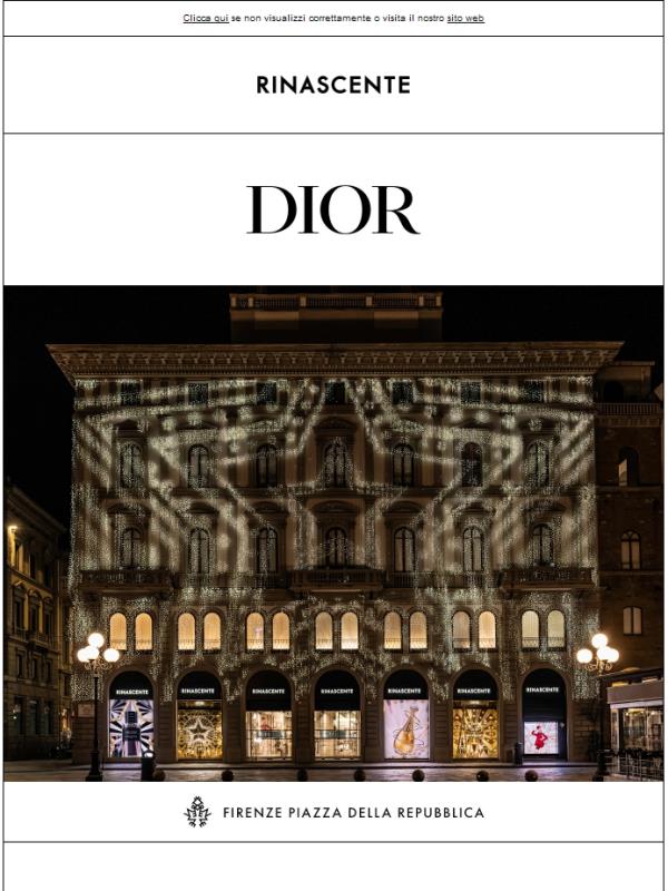 Dior veste Rinascente Firenze