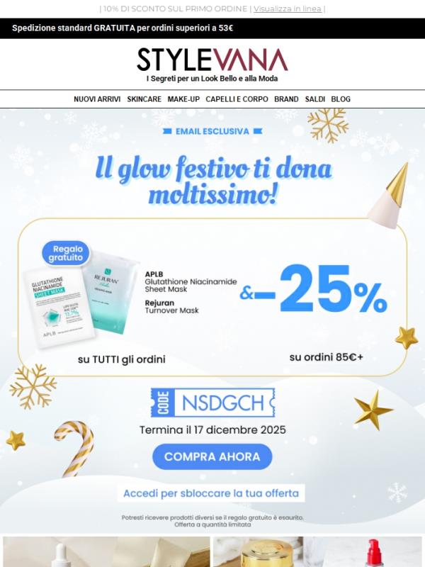 🎄 Scarta maxi sconti e splendi a Natale 🌟