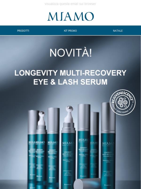 Novità Miamo 💙 Longevity Multi-Recovery Eye & Lash Serum