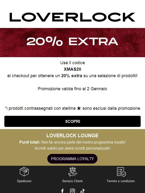 20% Extra | Il nostro regalo per te! ✨