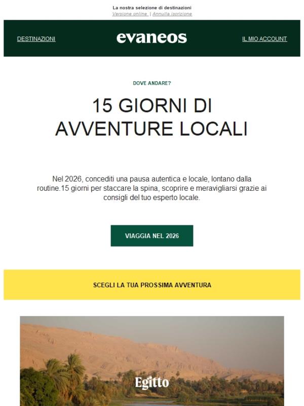 Dove andare per 2 settimane nel 2026?