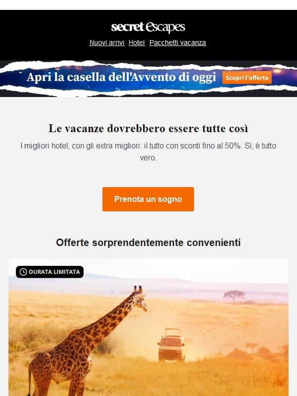 Metà settimana. Mega sconti.