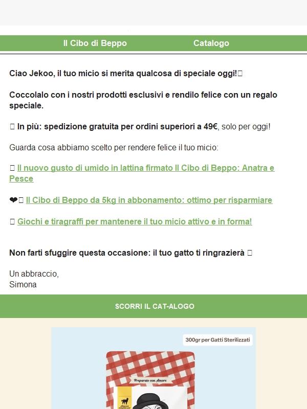 Jekoo, la consegna è gratis sopra i 49€