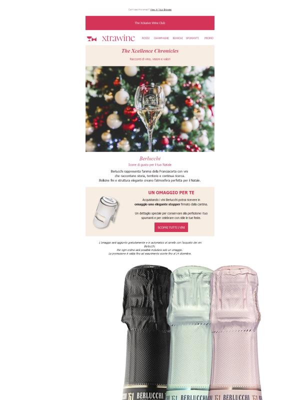 Berlucchi | Un omaggio firmato ti aspetta