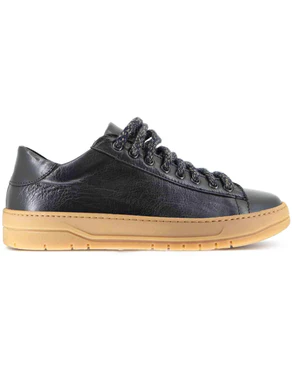 Sneakers in pelle nera Uomo SP0622 001