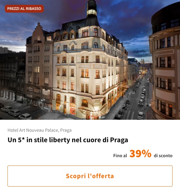 Un 5* in stile liberty nel cuore di Praga