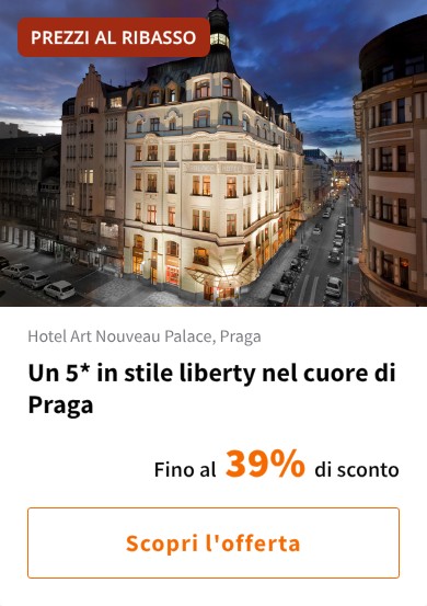 Un 5* in stile liberty nel cuore di Praga