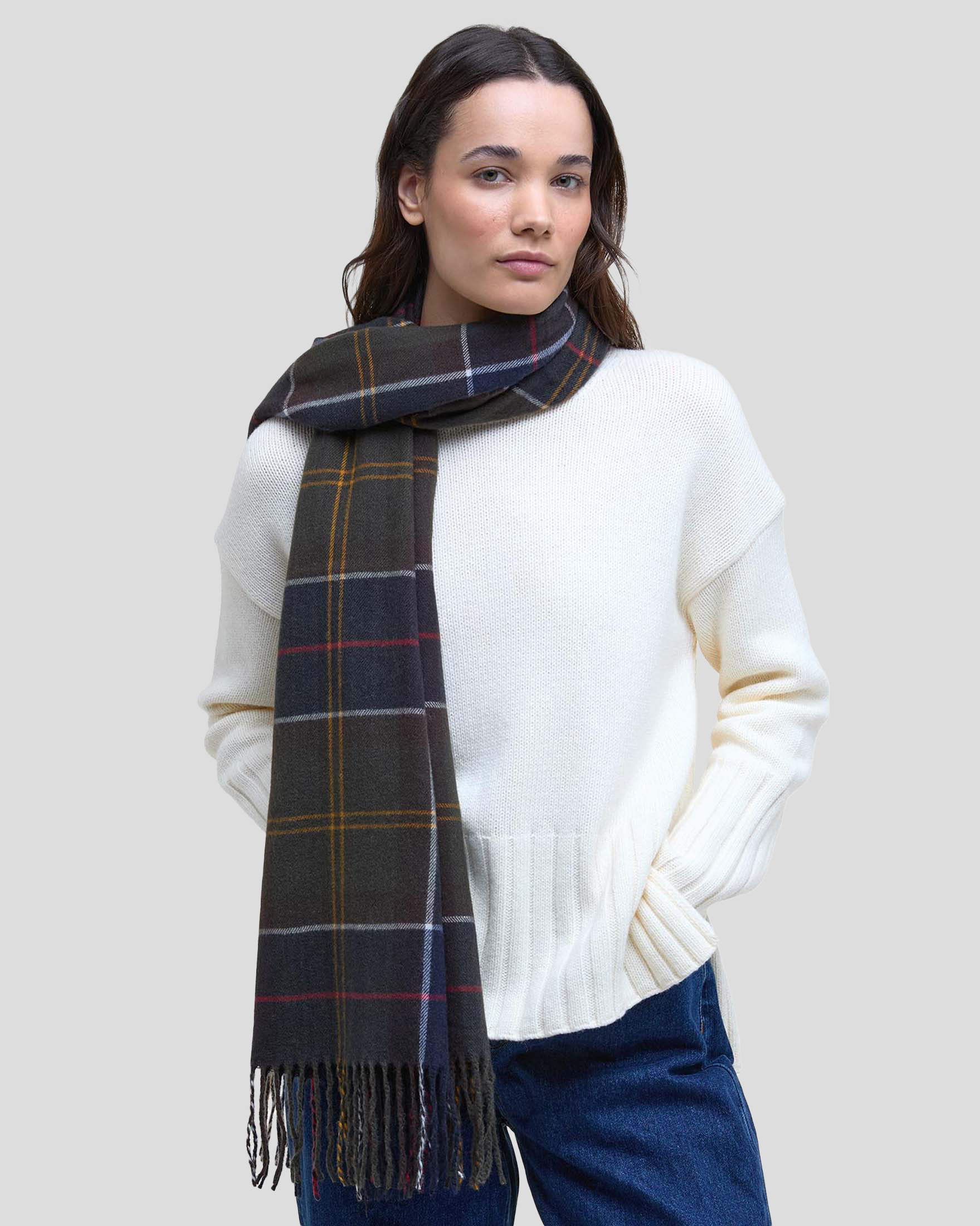 Acquista Maxi Sciarpa Barbour Donna