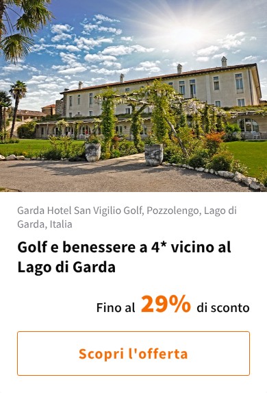 Golf e benessere a 4* vicino al Lago di Garda