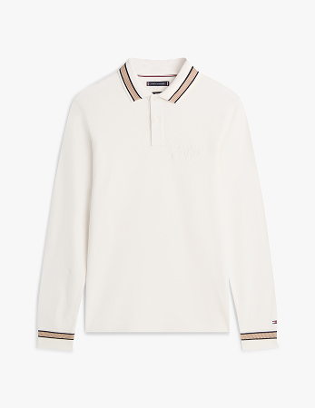 Polo regular fit a maniche lunghe con righe