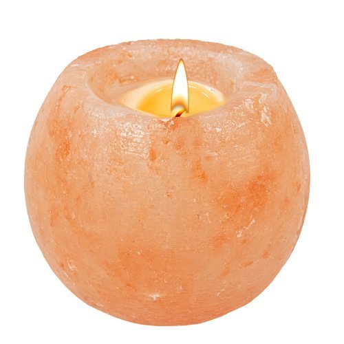 Omaggio - Portalumino di Sale Rosa Sfera