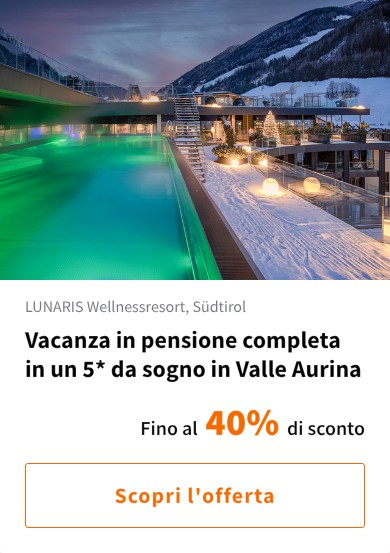 Vacanza in pensione completa in un 5* da sogno in Valle Aurina