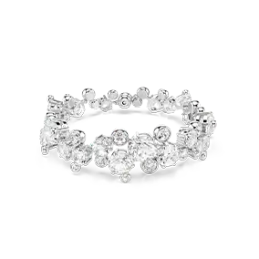 Bracciale Constella, Taglio misto, Bianco, Placcato rodio