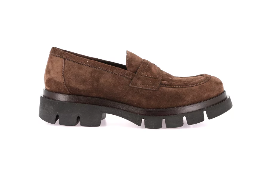 Mocassino penny loafer in camoscio | ROCE