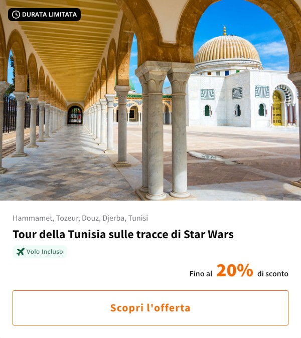Tour della Tunisia sulle tracce di Star Wars