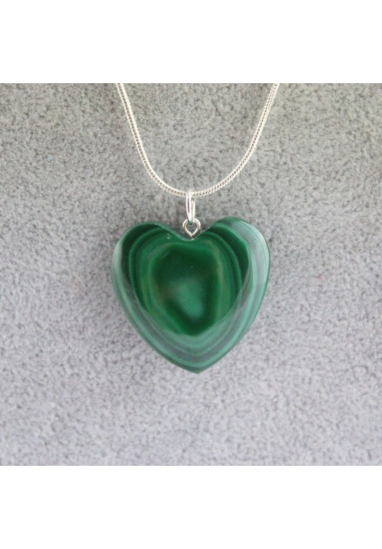 Image of Ciondolo Cuore Malachite