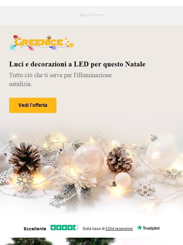 Grandi Sconti sulle Luci Natalizie 🎅☃️