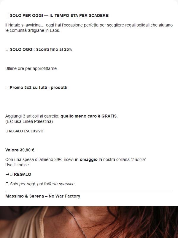 🎄Ultimo giorno: regalo speciale + super sconti di Natale!