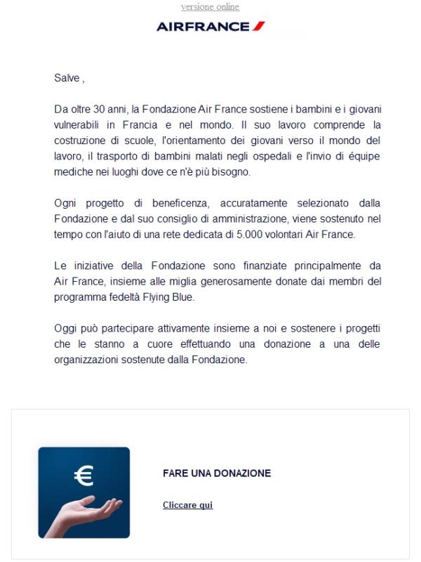 Agire per la Fondazione Air France con Thomas Pesquet