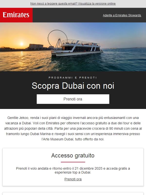 Visiti Dubai per vivere due esperienze da sogno