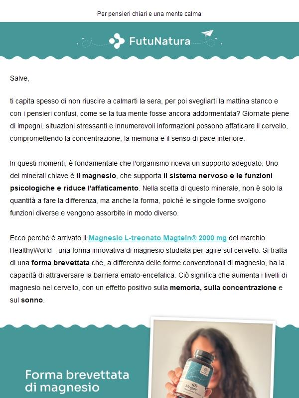 Magnesio L-treonato Magtein® 2000 mg 🧠