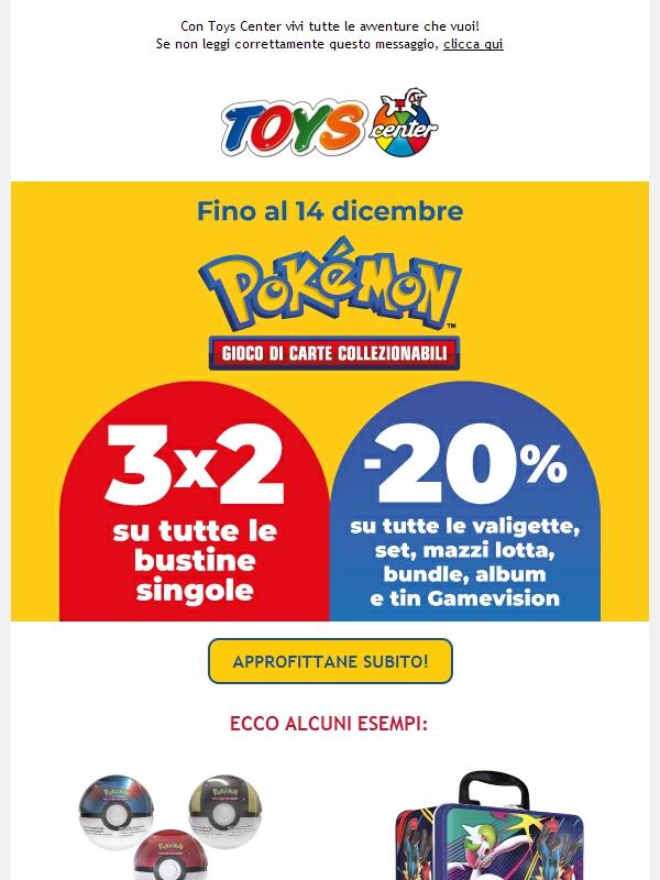 📢 Pokémon -20% su una selezione di prodotti e 3x2 sulle buste singole!