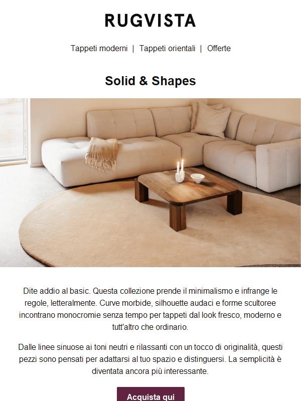 Minimalismo con un tocco in più