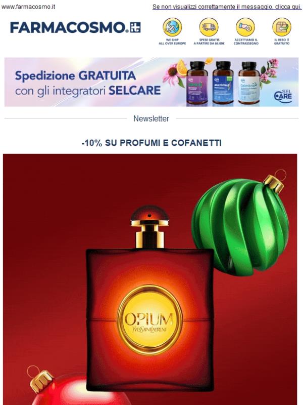 ✨ Trova il regalo perfetto! -10% su profumi e cofanetti