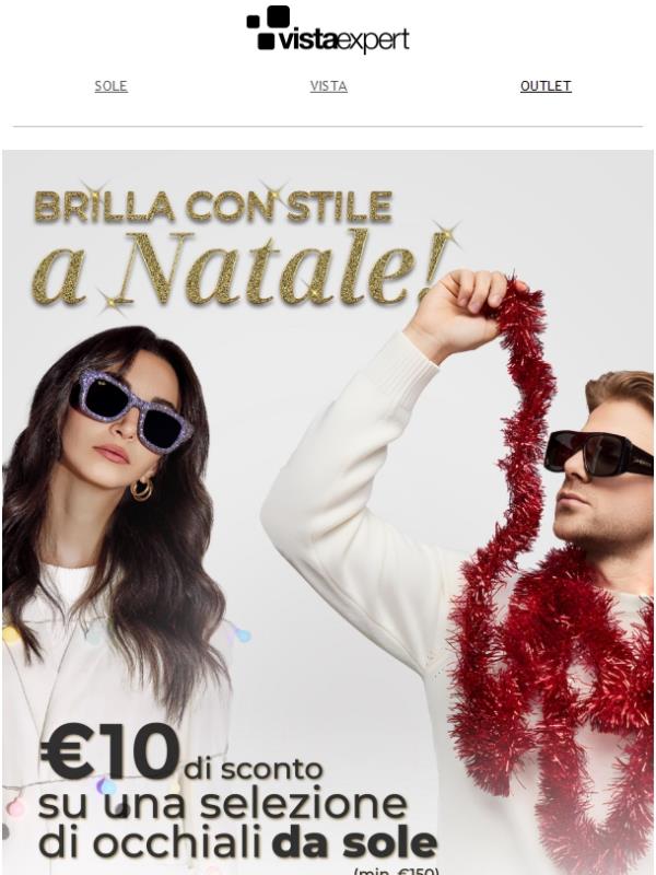 Brilla con stile a Natale 🎄✨€10 di sconto su acquisto minimo €150✨
