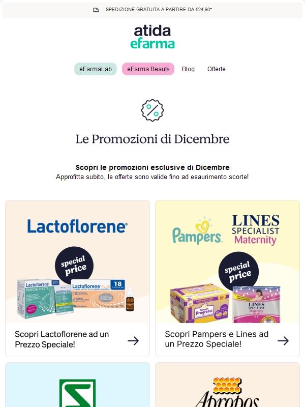 😍 Scopri le promozioni esclusive di Dicembre!