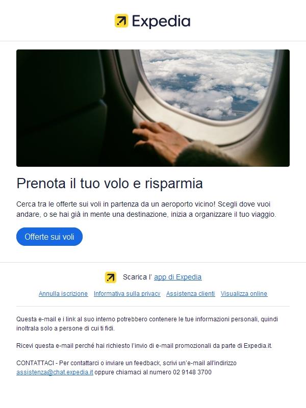 Scopri le nuove offerte sui voli