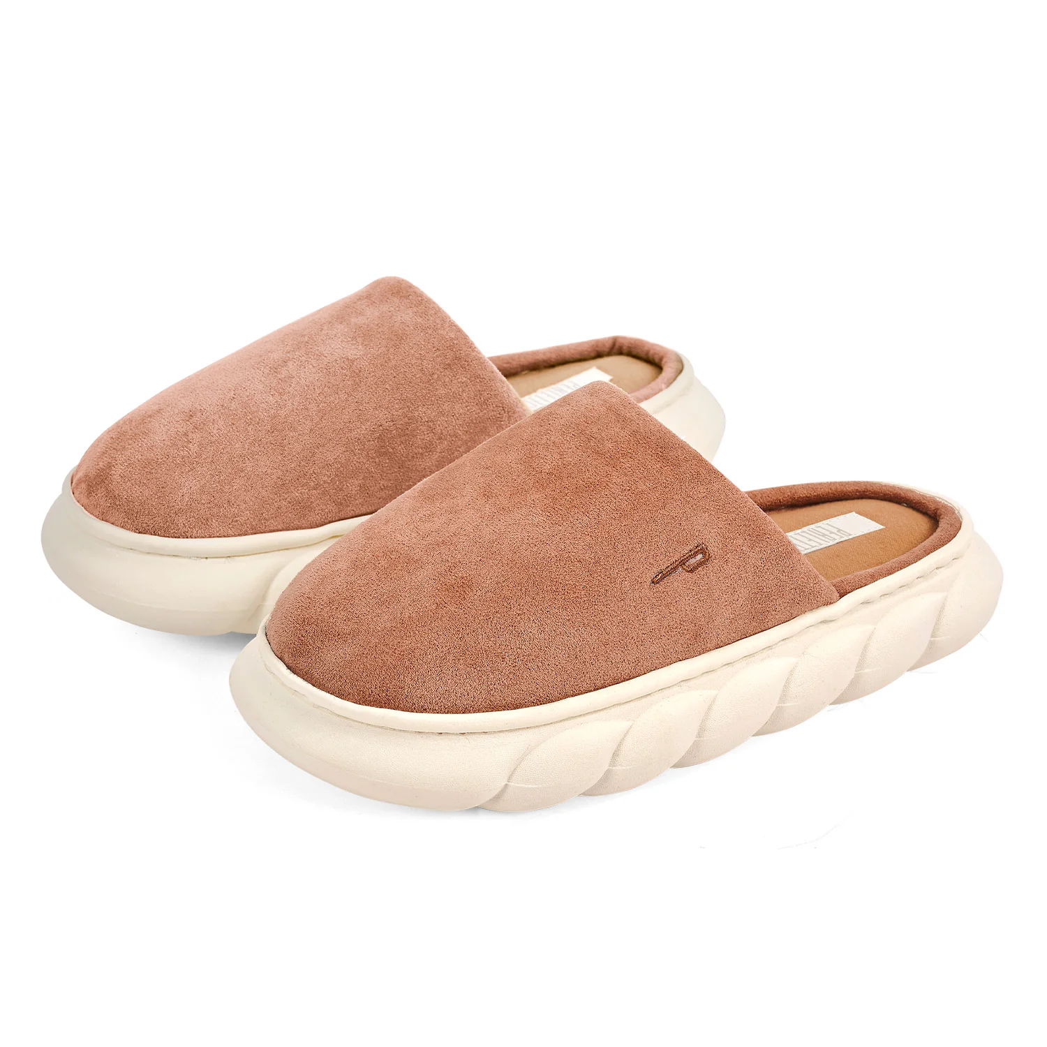 Image of Pantofole Scamosciate Suola Platform