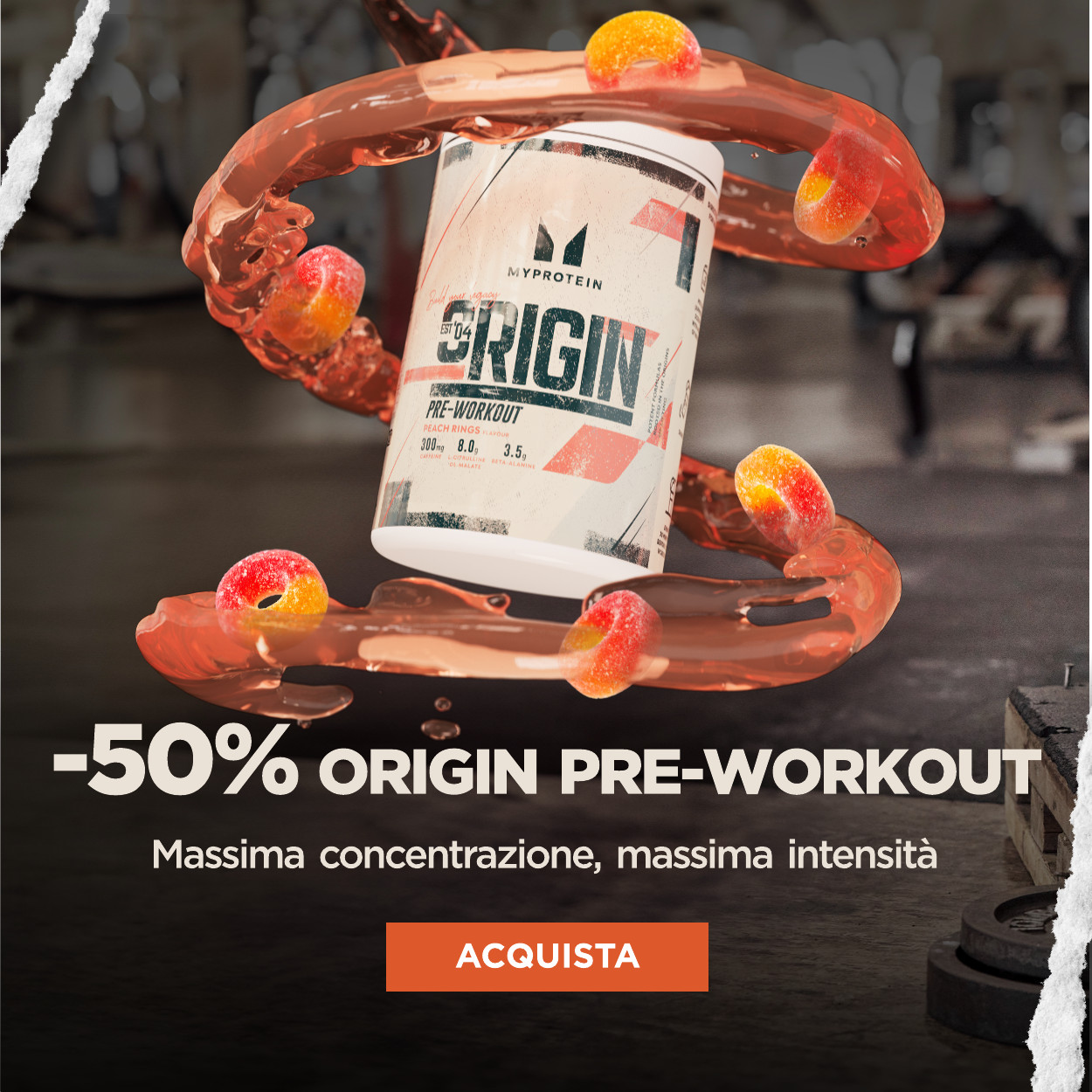 50% di sconto preworkout origin