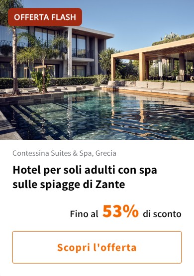 Hotel per soli adulti con spa sulle spiagge di Zante
