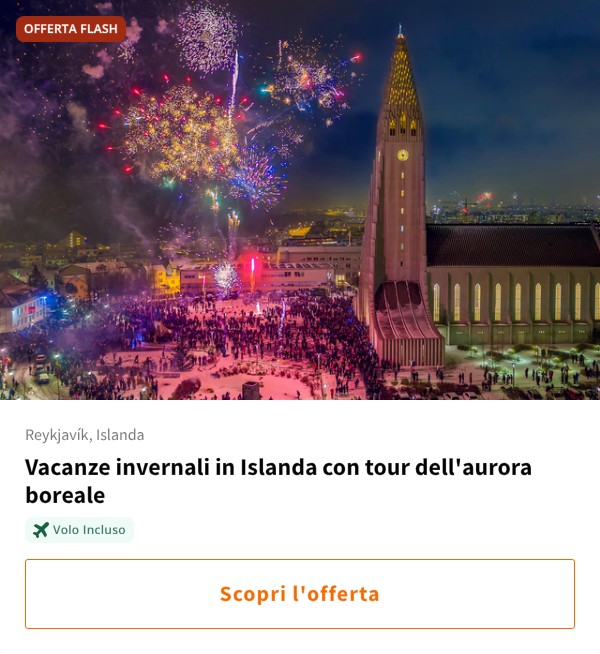 Vacanze invernali in Islanda con tour dell'aurora boreale