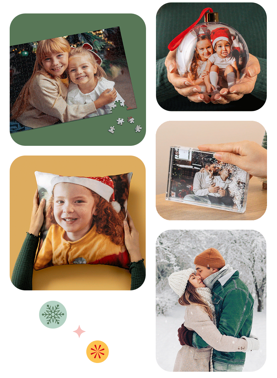 Puzzle, Palline, Cuscini, Cornici Glitter