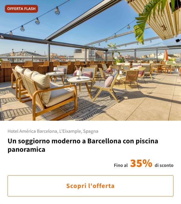 Un soggiorno moderno a Barcellona con piscina panoramica