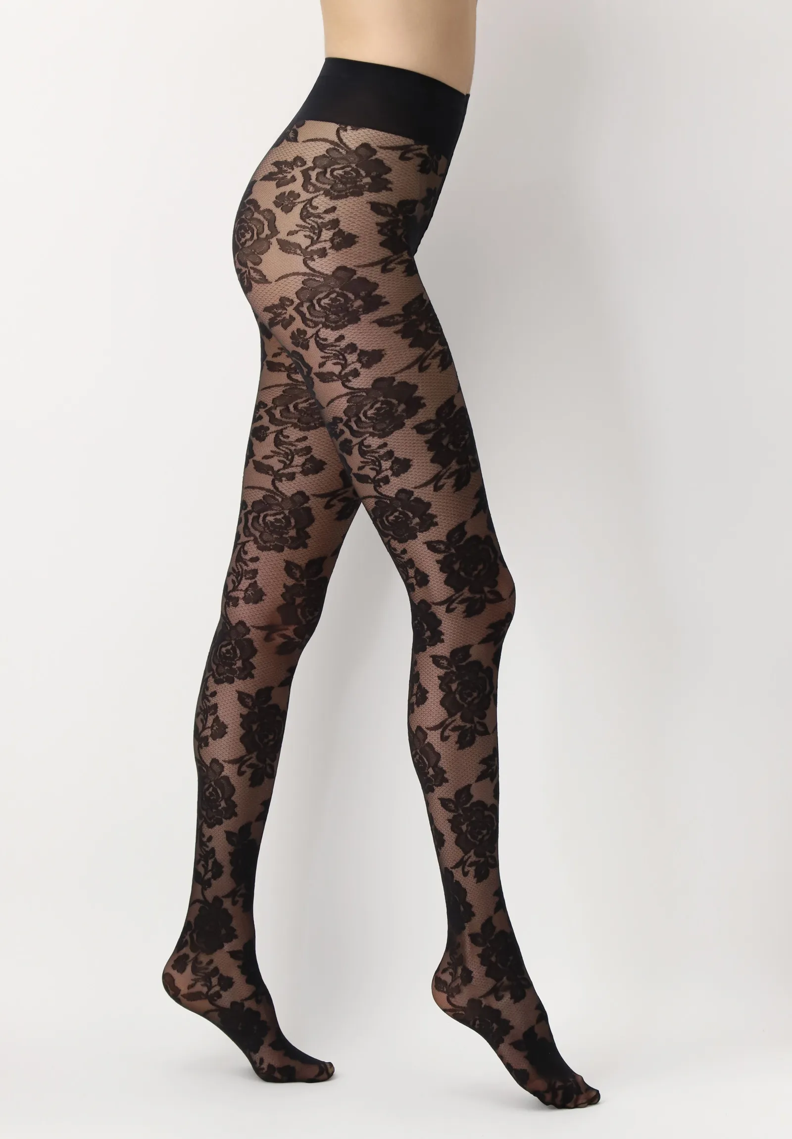 Image of Collant Velato Effetto Pizzo All Colors Lace