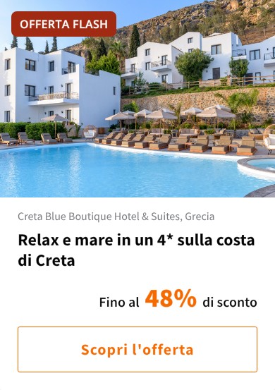 Relax e mare in un 4* sulla costa di Creta