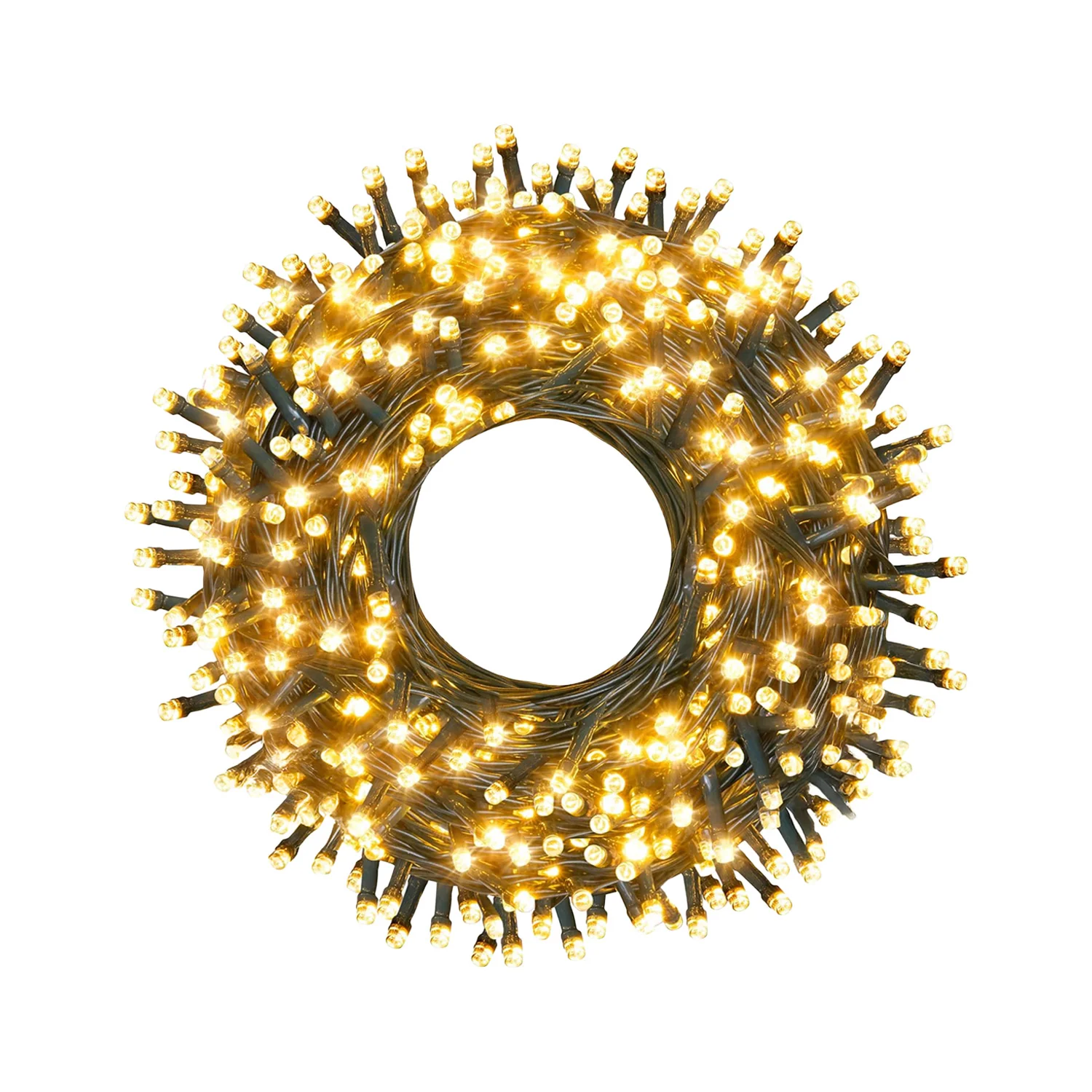 Image of Luci Natale 1000 LED Bianco Caldo – Catena da 100 Metri per Esterni e Interni