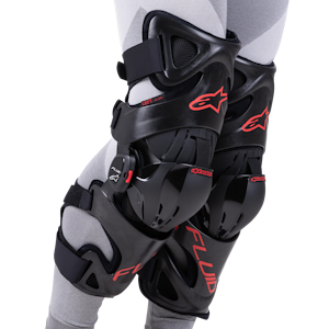 Ginocchiere Alpinestars Fluid Pro Nero-Rosso