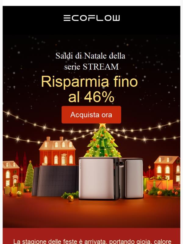 Fino al 46% di sconto: Saldi di Natale della serie STREAM